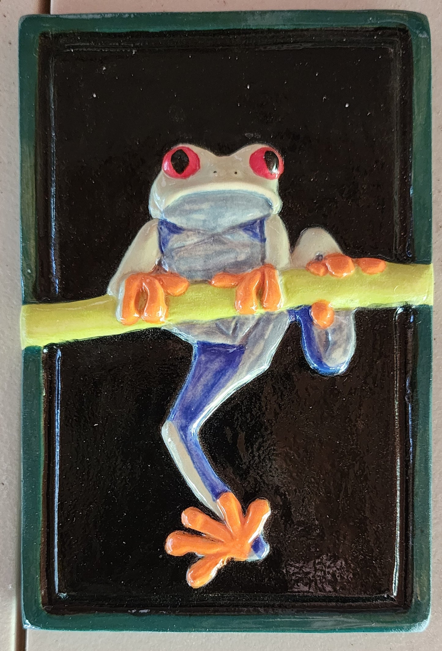 Frog, Multicolored, 6x4 inches