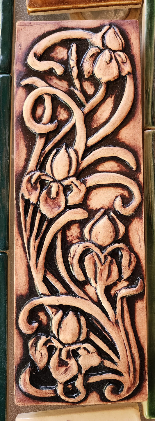 Irises 4x12 - single glaze
