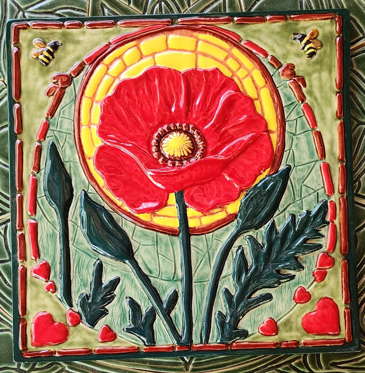 Poppy 12x12 inches