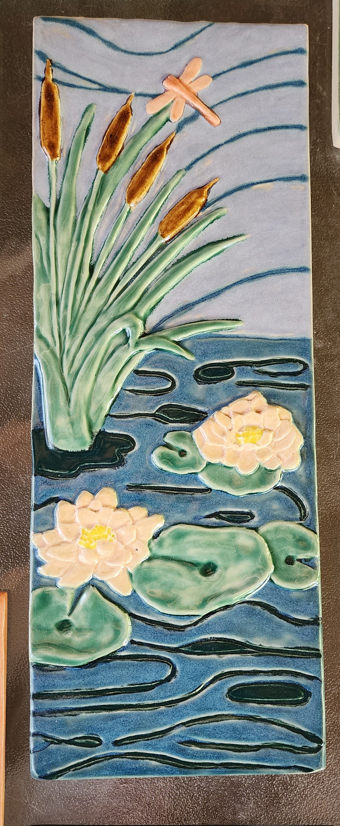 Pond, multicolored, 16x6 inches