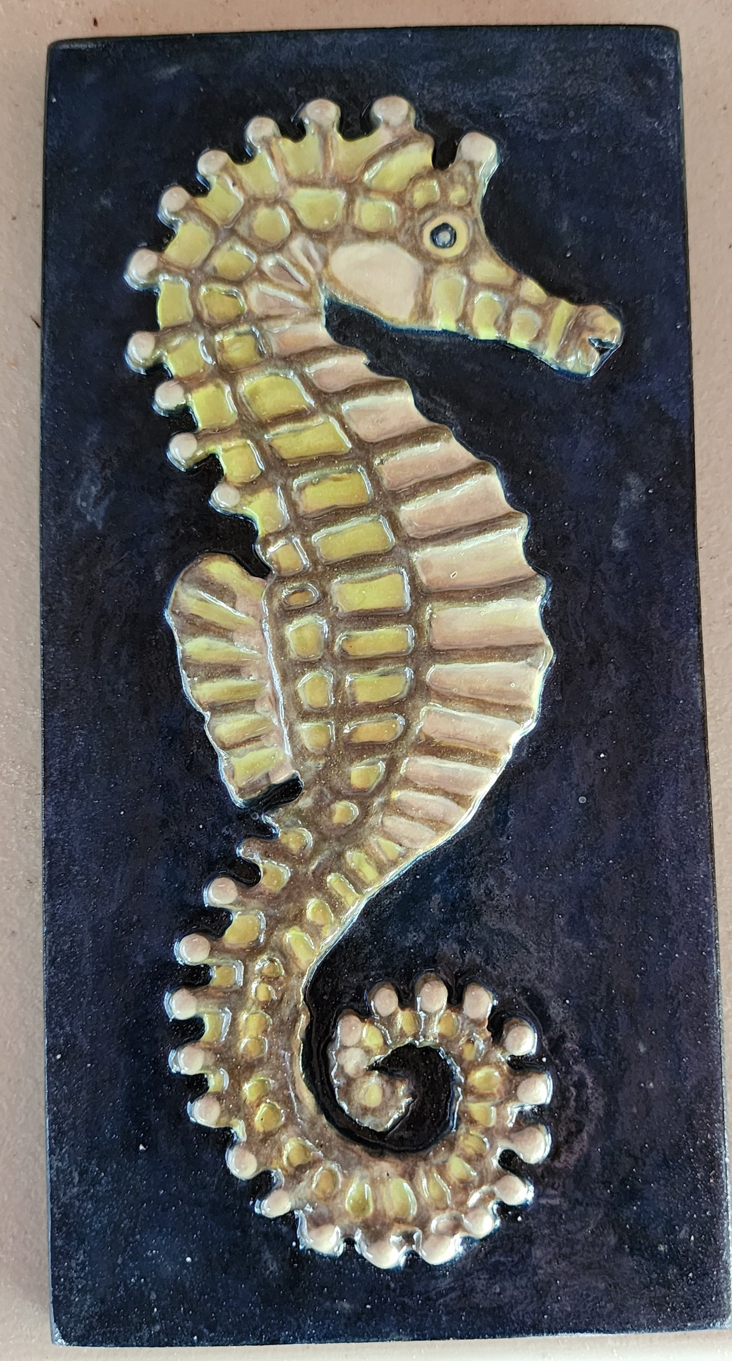 Seahorse, Multicolored, 8x4 inches