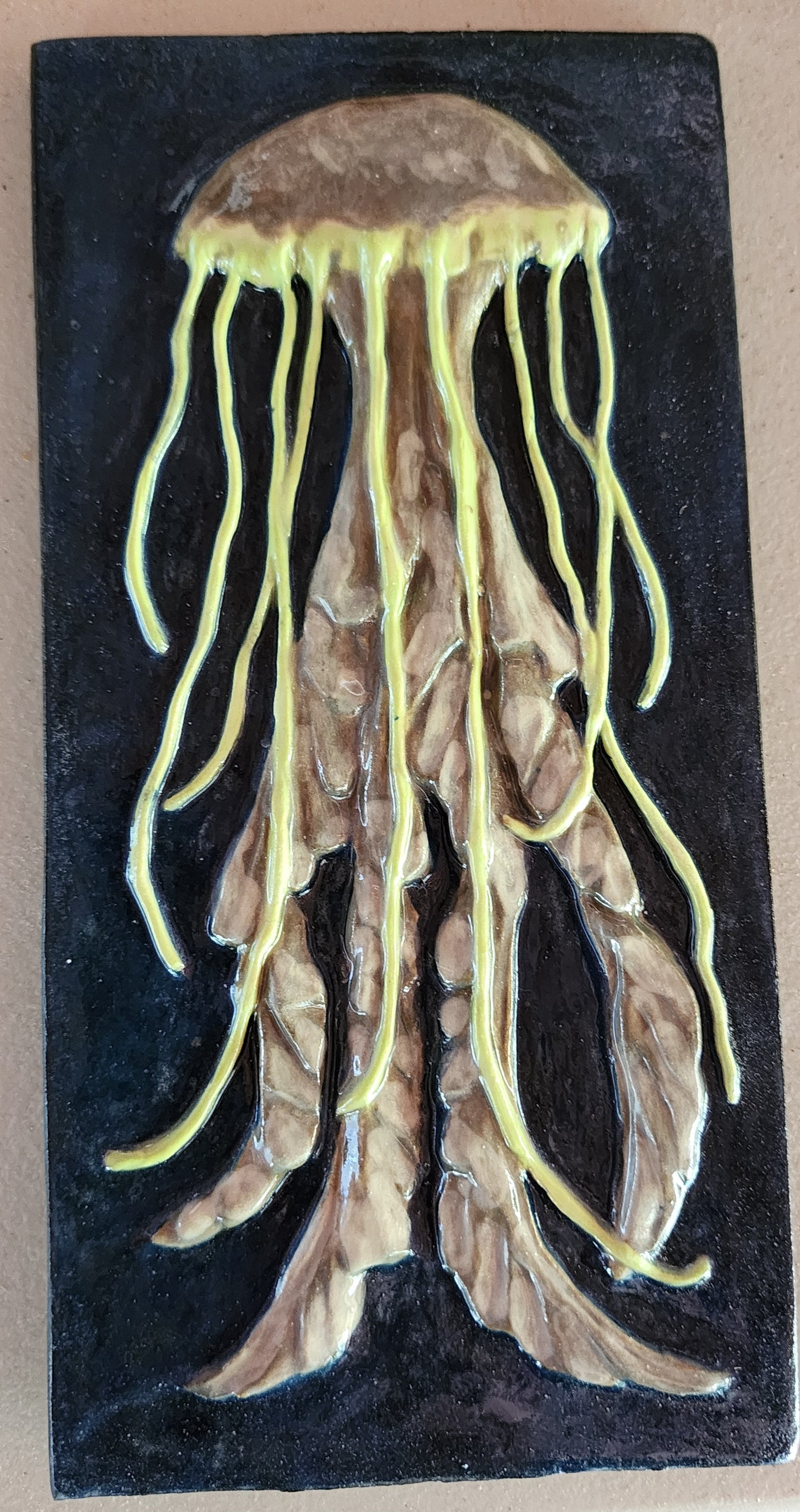 Jellyfish, multicolored, 8x4